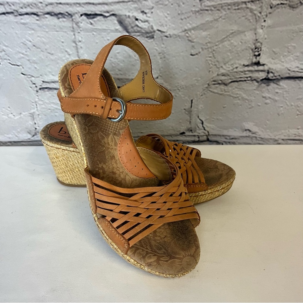 BOC Born Concepts Tan Brown Wedge Sandals